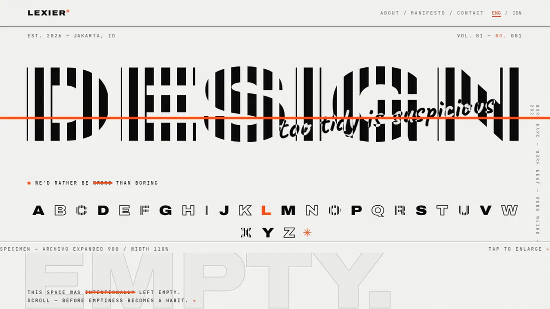 LEXIER studio tipografi